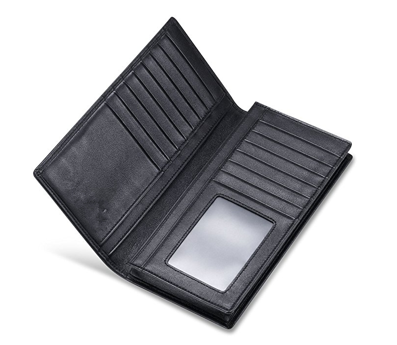 Bifold Long Wallet mit 15 Kreditkartenfächern