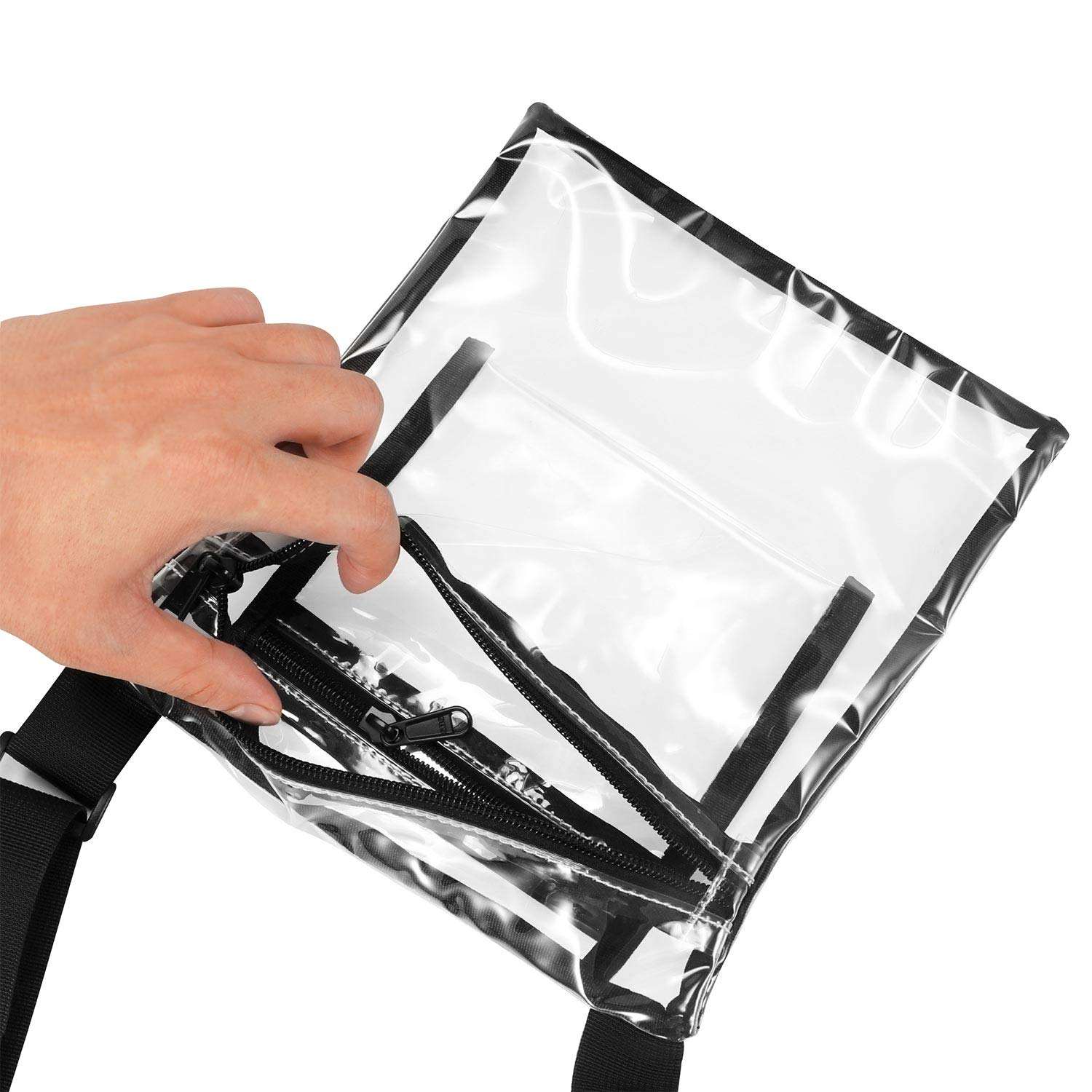 Clear Purse Stadium Approved Umhängetasche mit Innentasche