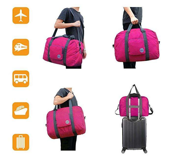 حقيبة واق من المطر قابلة للطي من النايلون الوردي مقاومة للماء للرجال والنساء بجودة جيدة وبأسعار تنافسية