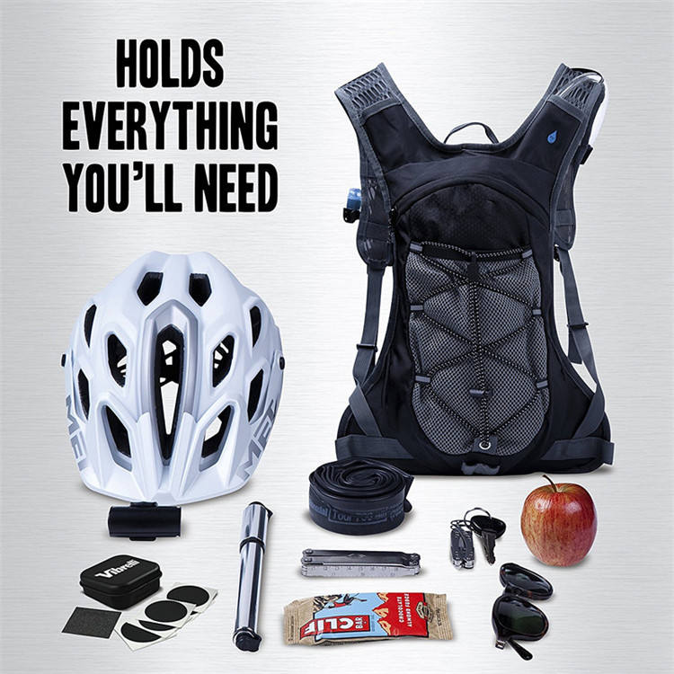 Zaino di idratazione e sacca di idratazione da 2 litri - Zaino di idratazione con valvola a morso ad alto flusso con tecnologia antimicrobica