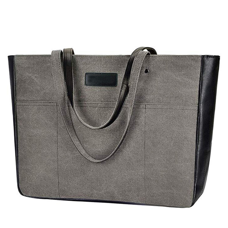 حقيبة كمبيوتر محمول خفيفة الوزن من قماش النساء حقيبة مكتب للعمل