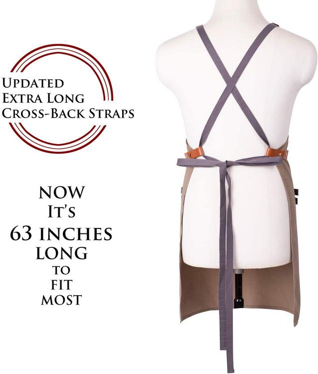 Commercio all'ingrosso uomo donna cucina grembiule da cuoco in cotone con tasche logo personalizzato