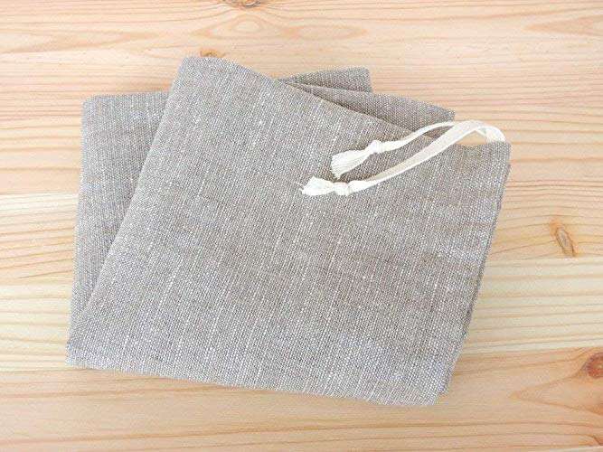 Sac à pain en lin naturel fait main pour pain long, 10 x 16 pouces, emballage écologique réutilisable, stockage des aliments de cuisine