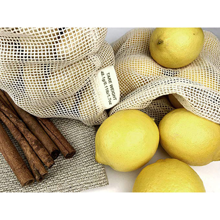 Borsa in rete Rpet riutilizzabile per frutta e verdura