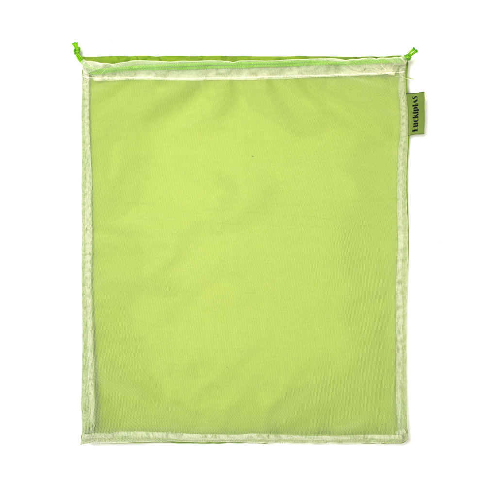 Bunte RPET-Mesh-Produkttasche, Obst- und Gemüse-Einkaufstüte, wiederverwendbare, recycelte Rpet-Tasche mit Kordelzug