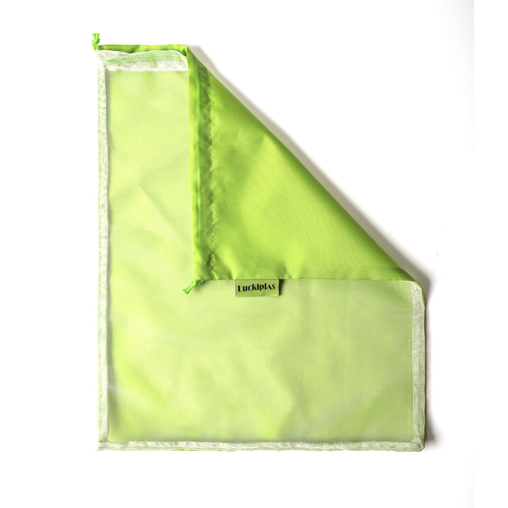 Bunte RPET-Mesh-Produkttasche, Obst- und Gemüse-Einkaufstasche, wiederverwendbare, recycelte Rpet-Tasche mit Kordelzug