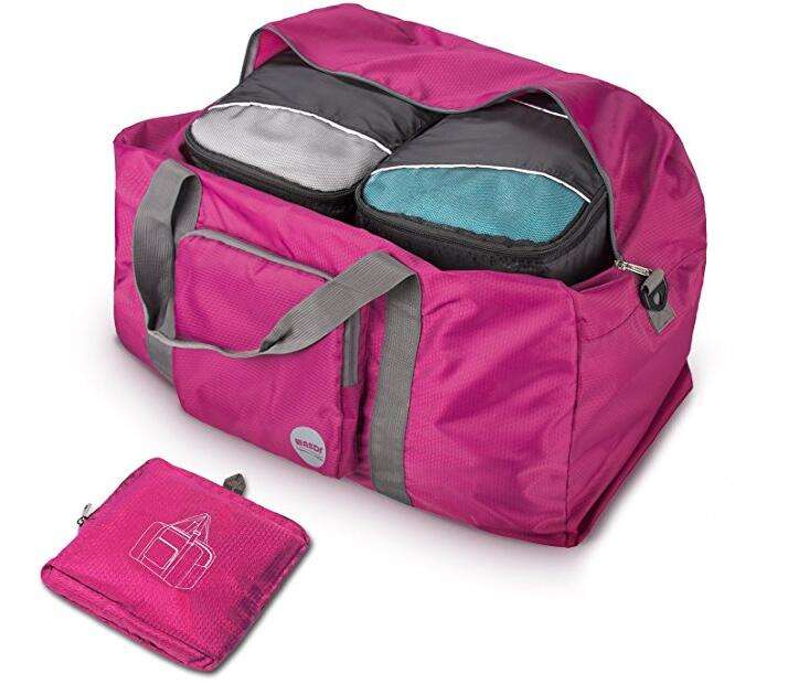 حقيبة واق من المطر قابلة للطي من النايلون الوردي مقاومة للماء للرجال والنساء بجودة جيدة وبأسعار تنافسية