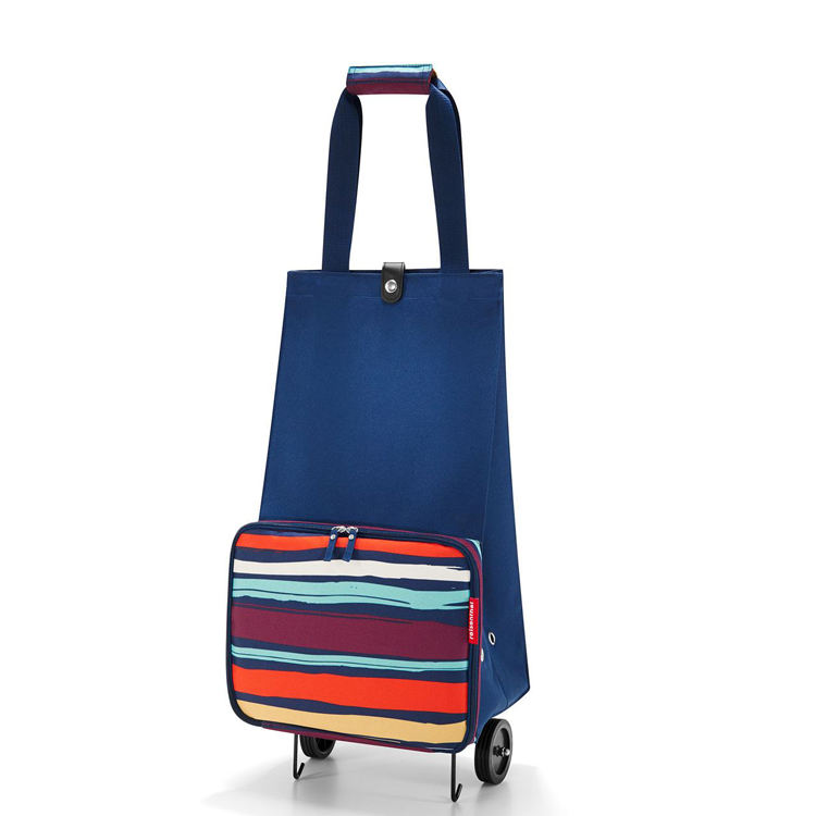 Borsa Shopping Trolley Pieghevole con Ruote in Vari Colori