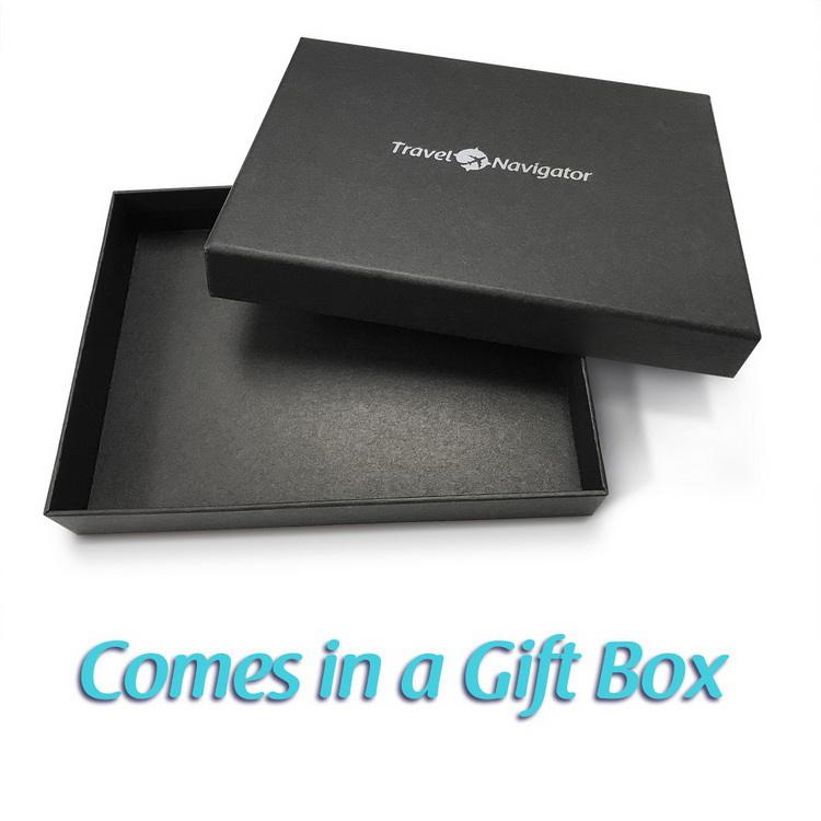 Logo personnalisé RFID bloquant le porte-passeport en cuir Slim Purse Pocket Wallet pour hommes et femmes