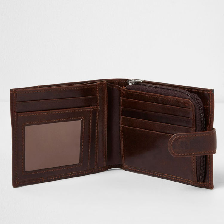 Großhandel kundenspezifische Männer Vintage PU-Geldbörse mit Kartenhalter