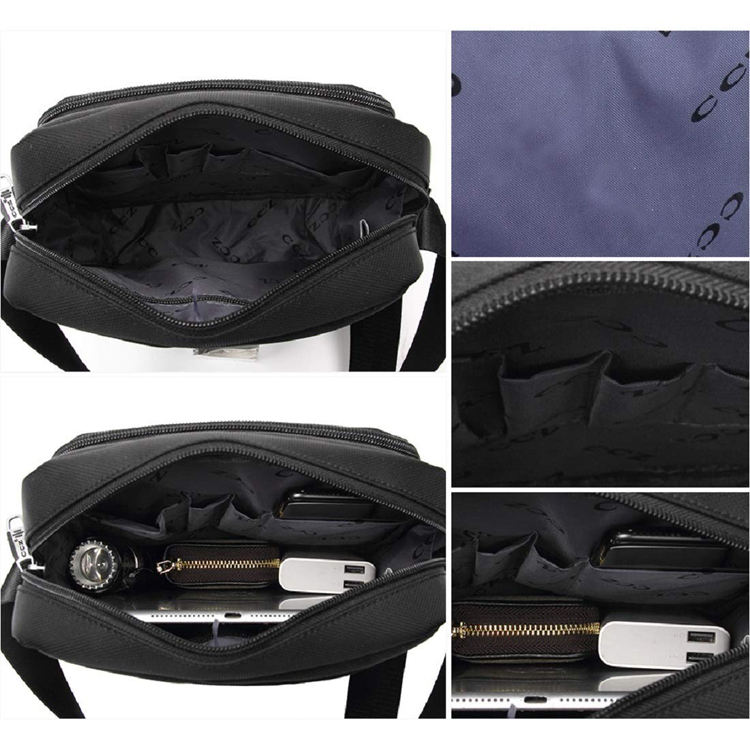 نايلون مقاوم للماء في الهواء الطلق السفر اللوحي حقيبة كمبيوتر محمول حقيبة ساعي قابل للتعديل