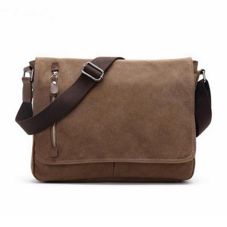남성용 헤비 듀티 숄더백 다목적 캔버스 도매 맞춤형 브랜드 메신저 백 빈티지 코튼