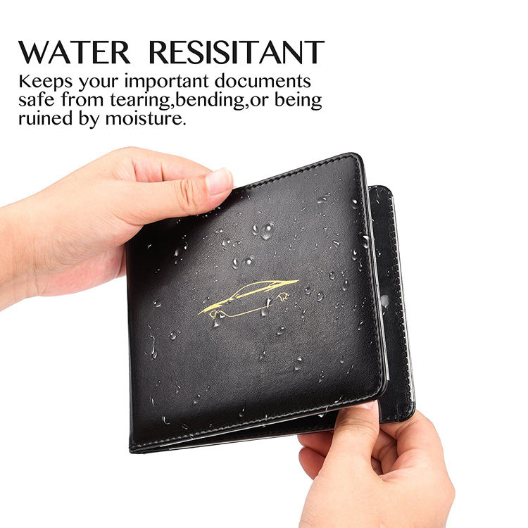 자동 차 문서를 위한 OEM 호리호리한 얇은 신용 카드 가죽 지갑 홀더