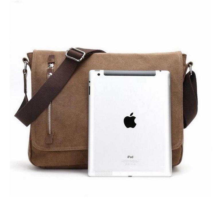 Bolsa mensageiro de lona vintage de alta qualidade bolsa de ombro masculina de lona
