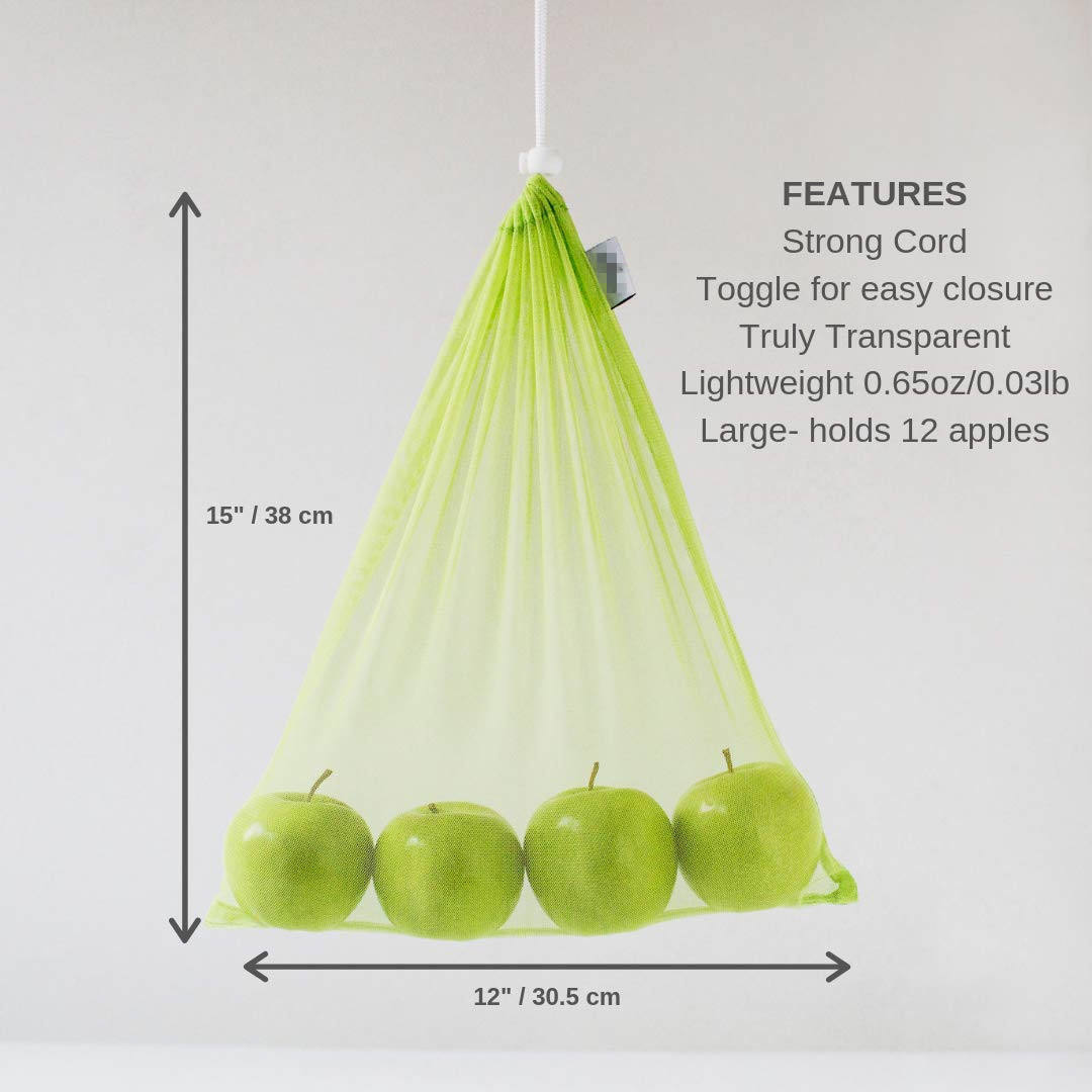 Sac en filet lavable et réutilisable de sac de maille de l'écologie RPET pour le légume fruit