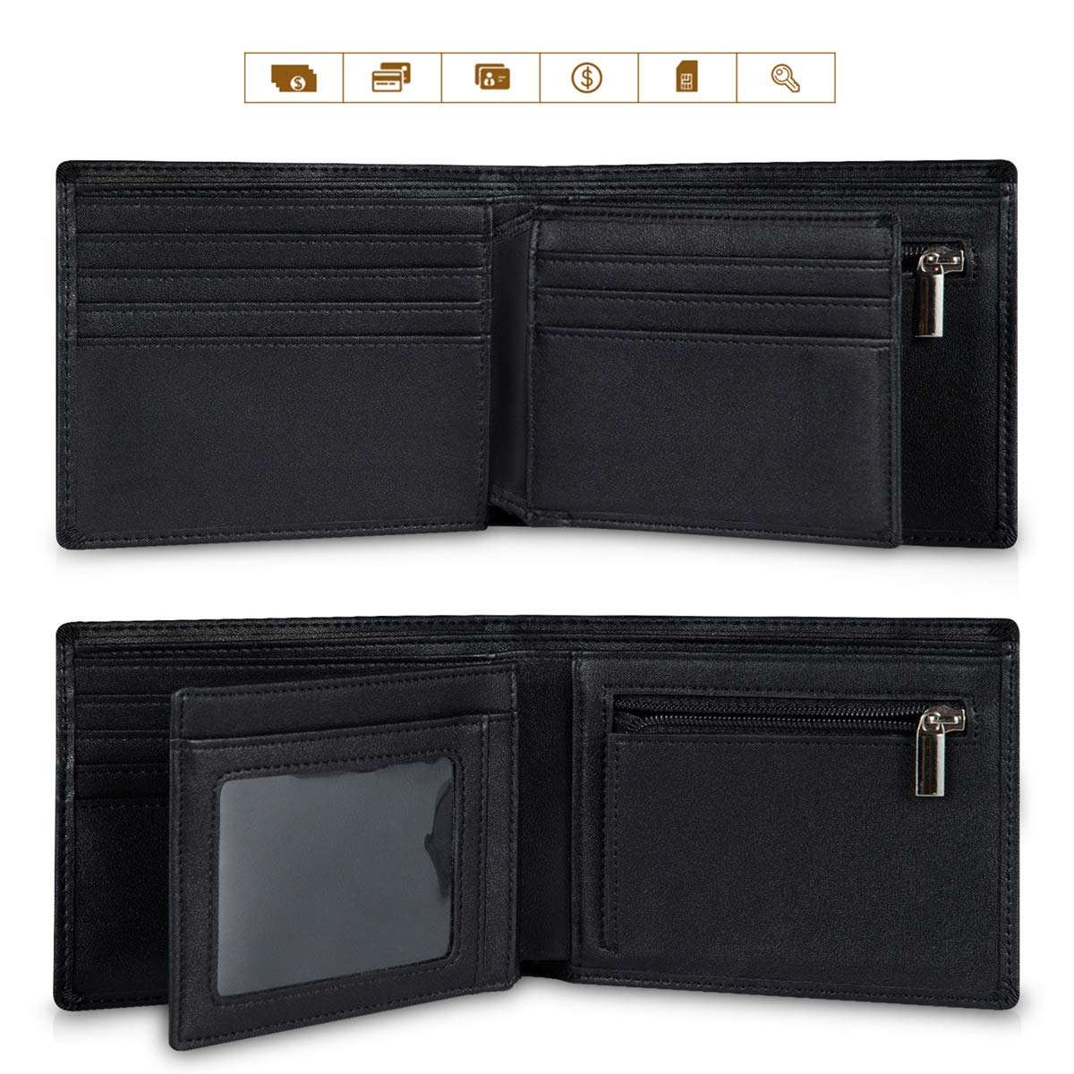Custom Business RFID Wallet Männer mit Kreditkarteninhaber Großhandel