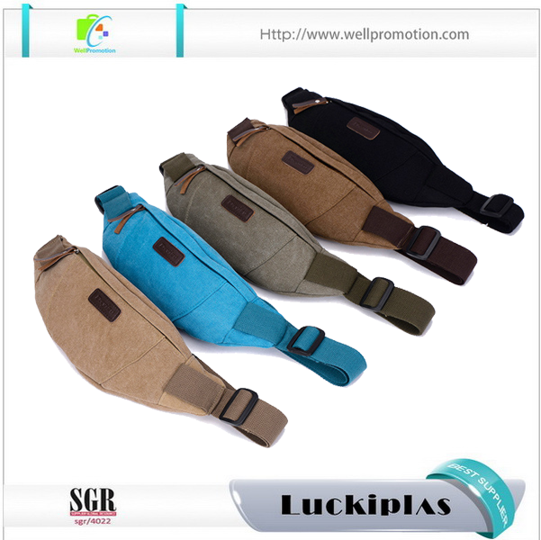 Running Bum Bag, Canvas Damen Herren Laufgürteltasche