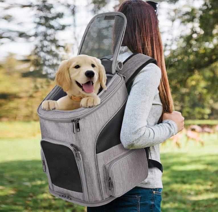 Borsa per zaino Comfort Cat Grande borsa per animali domestici Approvata dalla compagnia aerea Escursionismo Viaggi Campeggio All'aperto Tenere animali domestici fino a 18 libbre