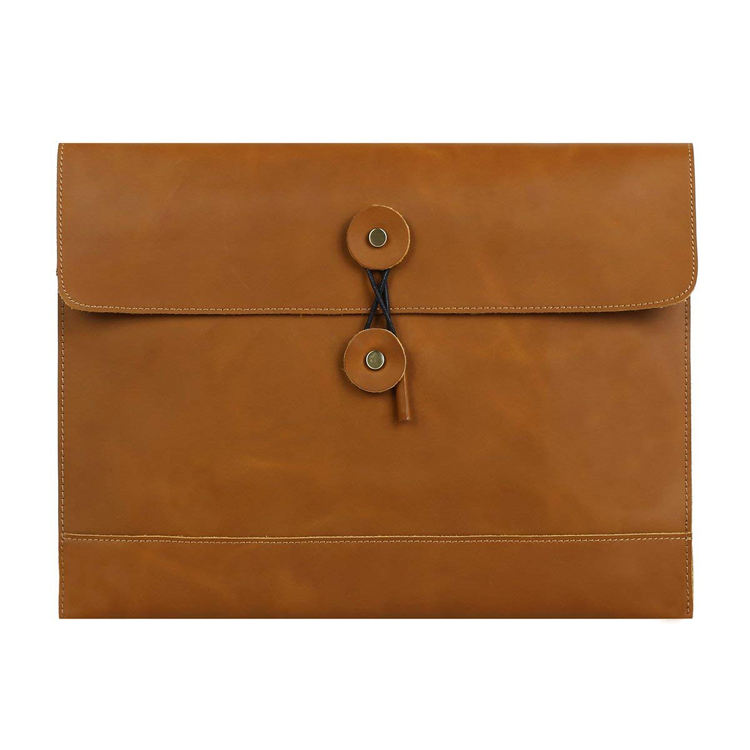 Enveloppe en cuir dossier étui portefeuille mens pochette porte-fichiers voiture document organisateur sac