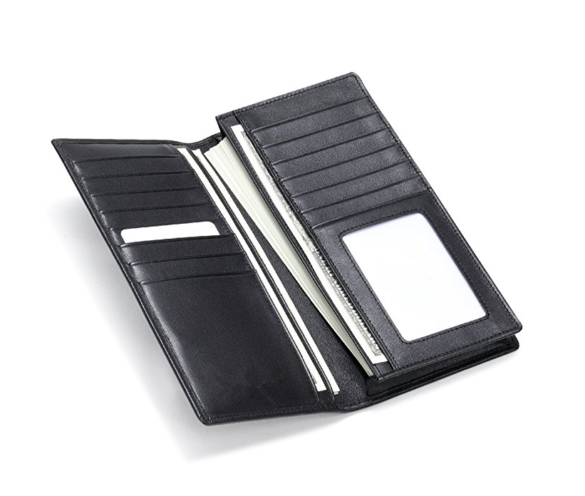 Bifold Long Wallet mit 15 Kreditkartenfächern
