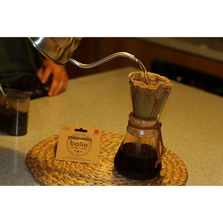 قابلة لإعادة الاستخدام صديقة للبيئة 100٪ GOTS مرشح القهوة النسيج القطني