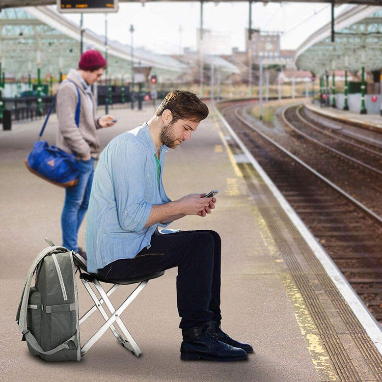 Heiß verkaufender Outdoor-Rucksack mit Klappstuhl mit tragbarem Rucksackstuhl zum günstigen Preis