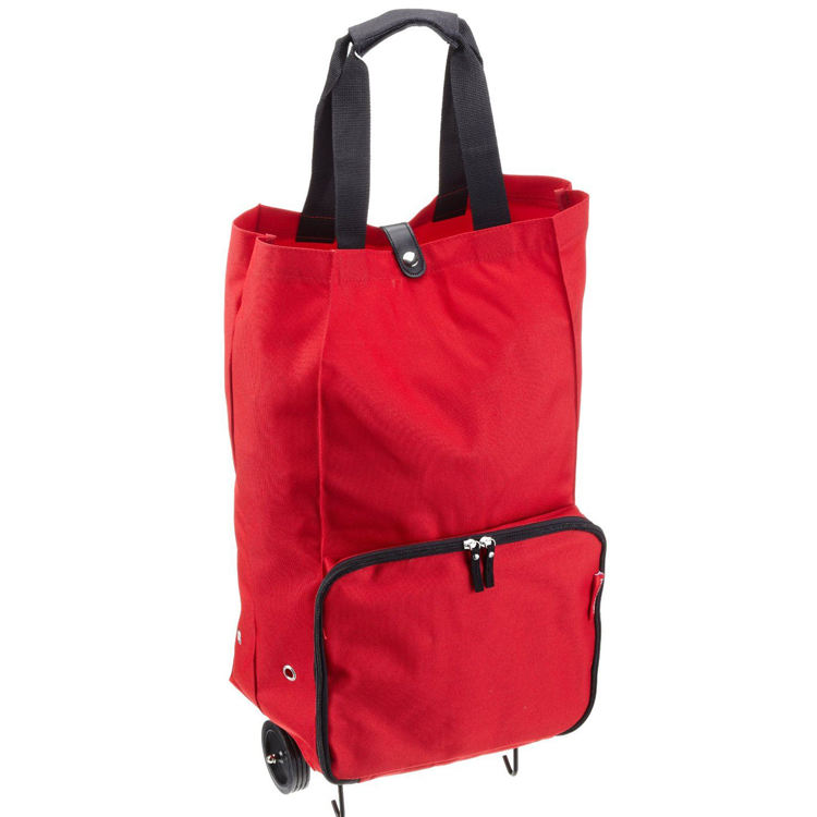 Borsa Shopping Trolley Pieghevole con Ruote in Vari Colori