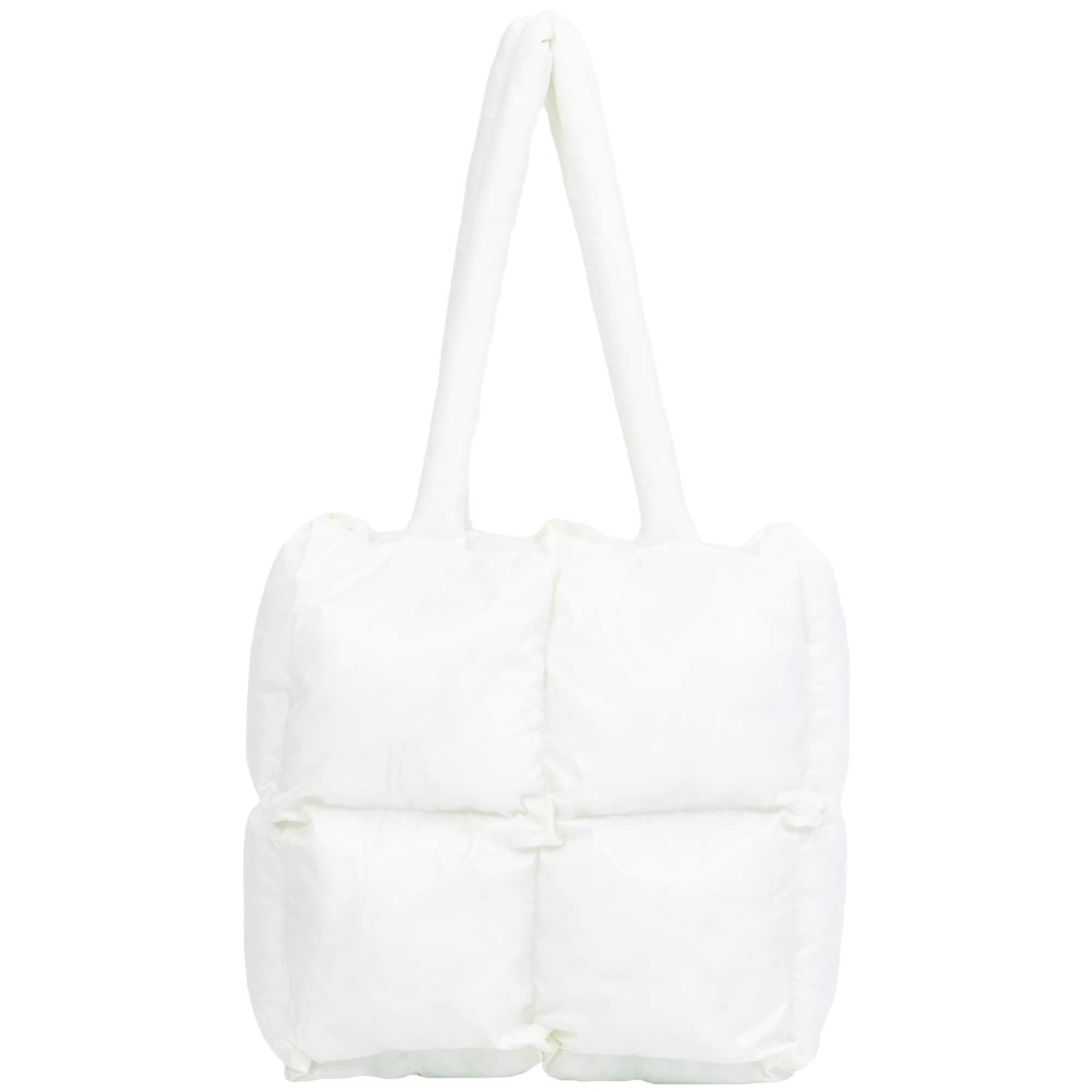 New Fashion Portable Space Bag Senior Sense Diamond Lattice Cotton Filling Large Capacity Down Cotton Tote Bags