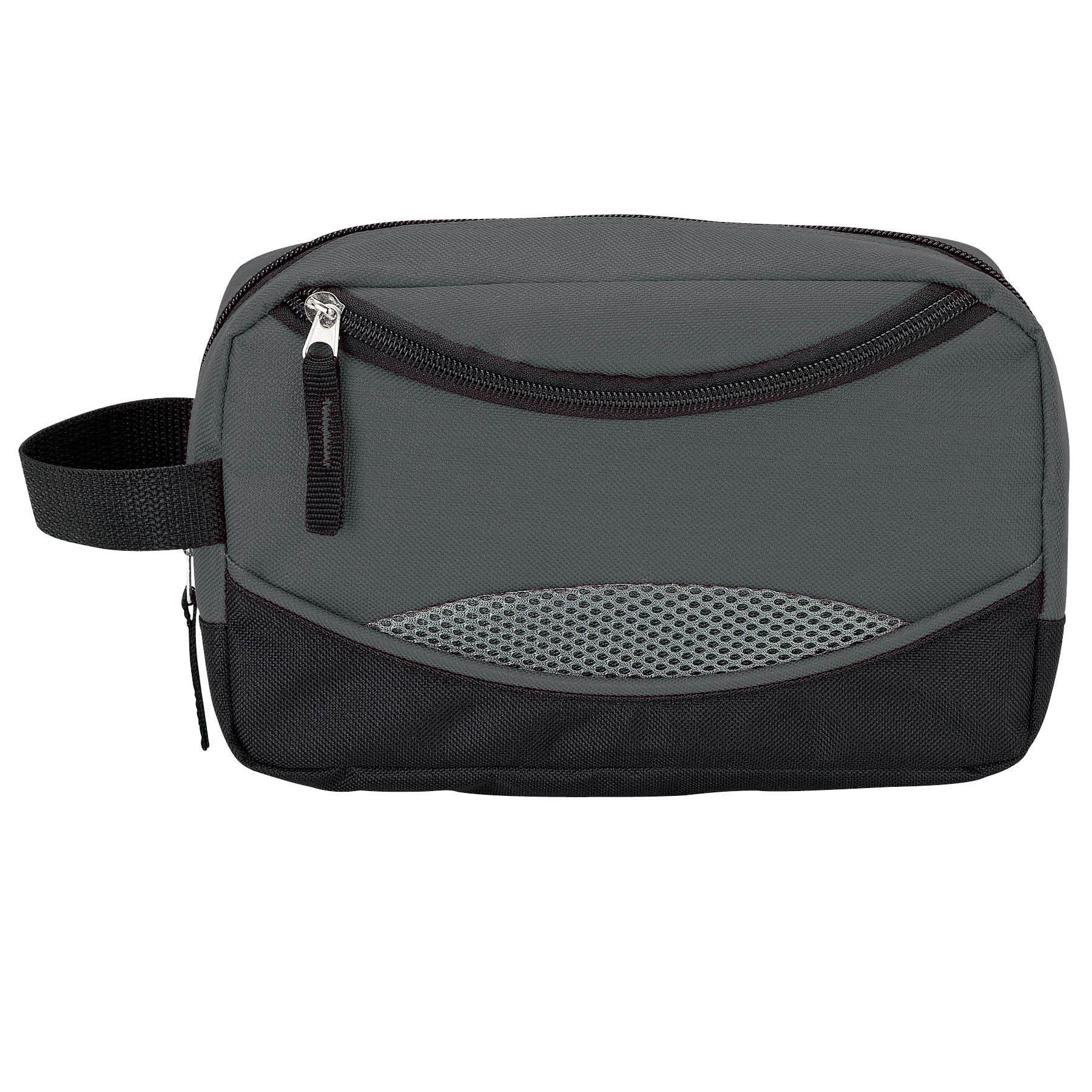 Customized Logo Handle Cosmetic Pouch Travel Toiletry Bag for Men