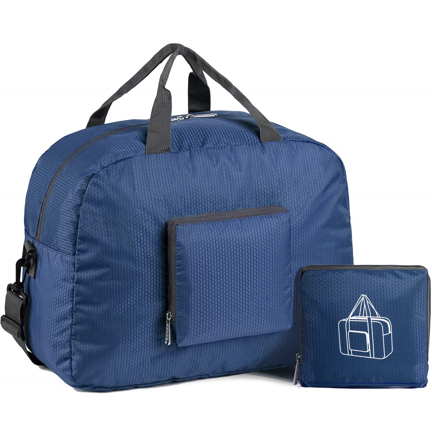 Foldable Travel Duffel Bag Luggage Sports Gym Water Resistant Nylon