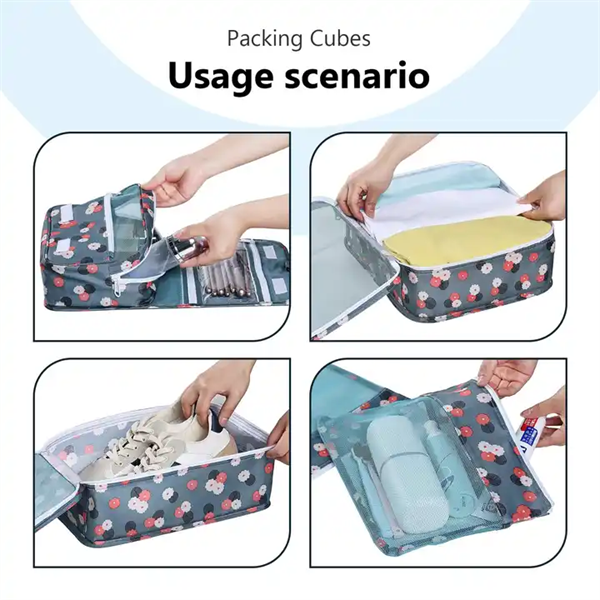 Suitcase Organizer Bags Set Travel Cubes Durable Luggage Bags for Travel