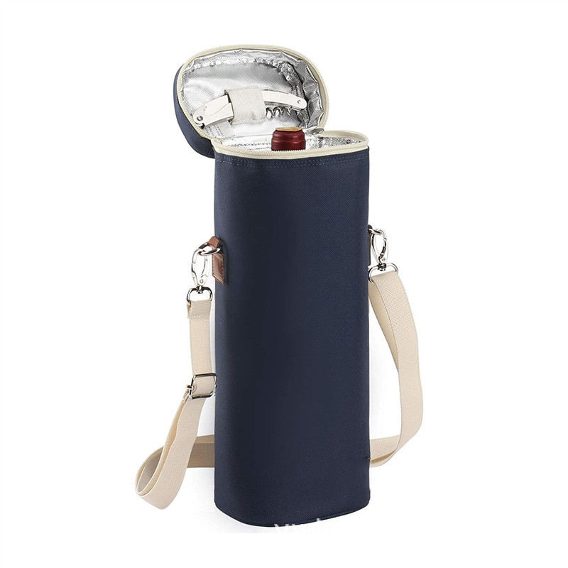 Customizable logo wholesale water resistance portable hand held sling insulated wine bottle beer tote bag with cooler bags