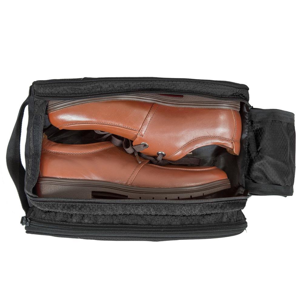 Double compartment breathable mesh shoe bag large capacity travel shoe carrier bag Sneaker Storage Bag Portable
