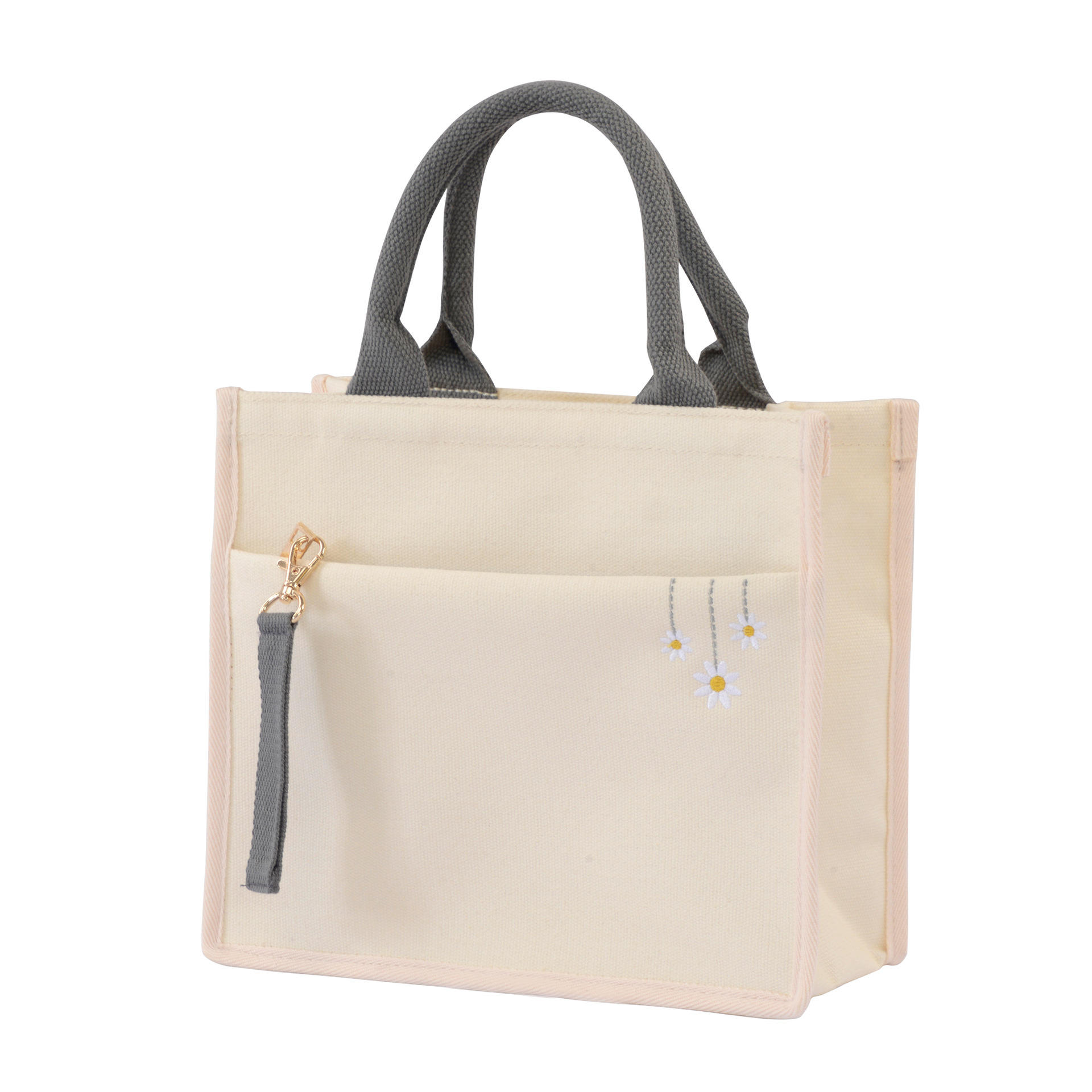 Amazon's Hot Sales Promotion New Canvas Tote Bag Embroidered Style Shopping Bag