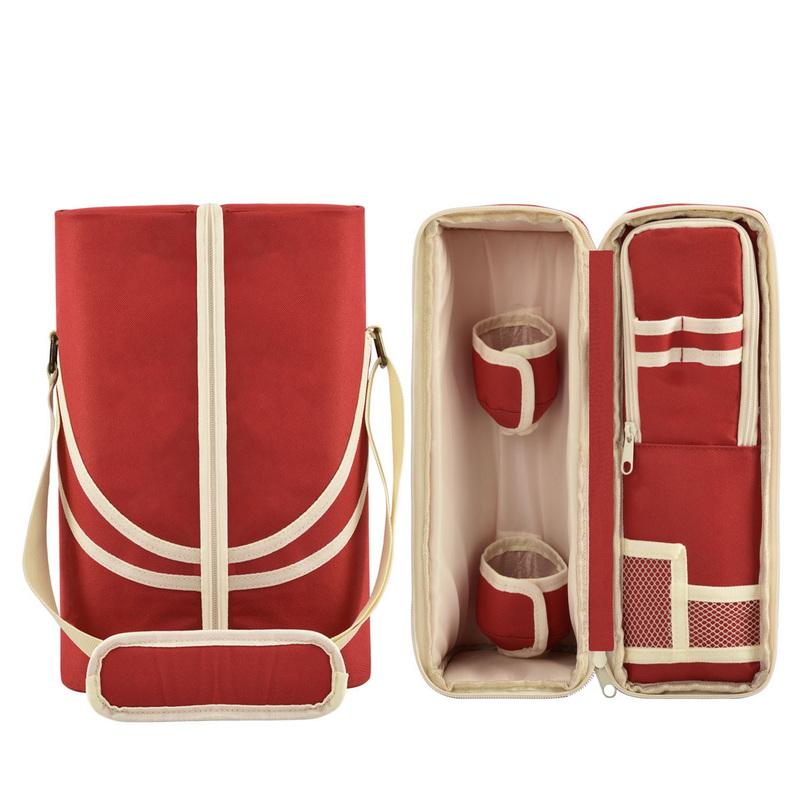 New Style Of Portable Wine Bottle Bag Cooler Bags With Shoulder Strap