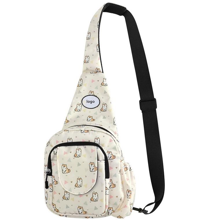 Custom print cute mini school cross bag phone case multi pockets designer women's crossbody shoulder bags