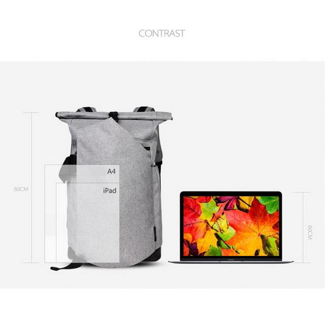 도난 방지 남성 여성 내구성 스마트 데이팩 발수 롤업 노트북 백팩