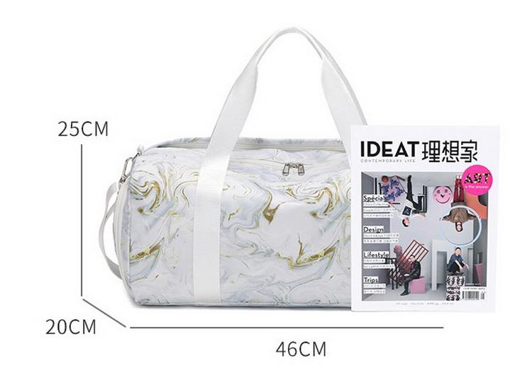 Luxury Leather Printed Duffel Sport Bag Overnight Sublimated Airline Travel Gym Tote Bag Smart Duffle Bag for Women