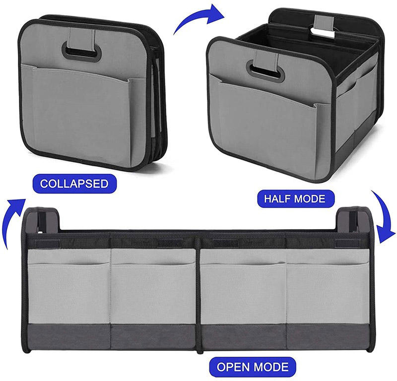 Foldable Auto Car Storage Box Trunk Organizer Durable Collapsible Cargo Storage Car Trunk Organizer for SUV Truck