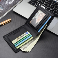 Slim Short Wallet leather for men with Coin Pocket Gift for Men Birthday Bag Factory