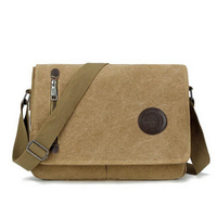 2022 Cotton canvas crossbody messenger bags vintage custom messenger bags with logo