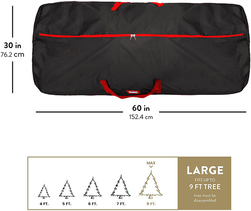 Extra large heavy duty durable travel moving duffels festival Christmas tree storage bags for artificial trees