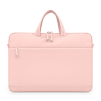 Pink school business soft women girls ladies tote messenger bag computer case bags laptop sleeve for traveling