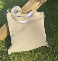 Custom logo organic eco friendly design natural travel shopping linen bags tote burlap printed