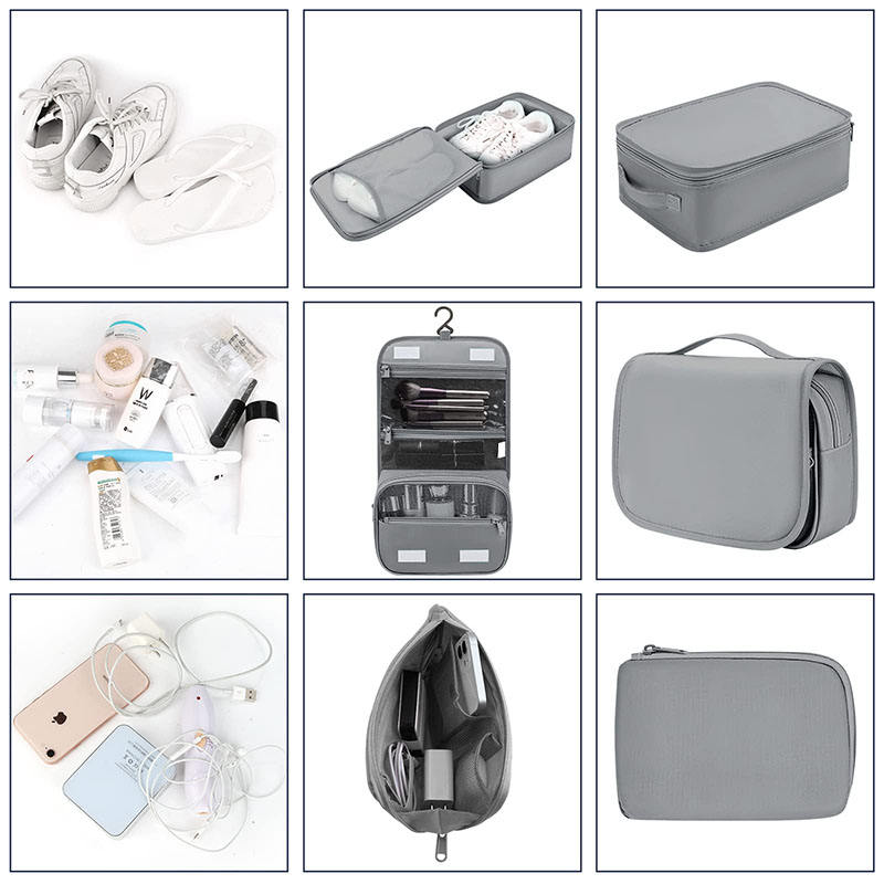 Trip portable high quality waterproof durable travel 8 pcs set luggage organizer packing cubes