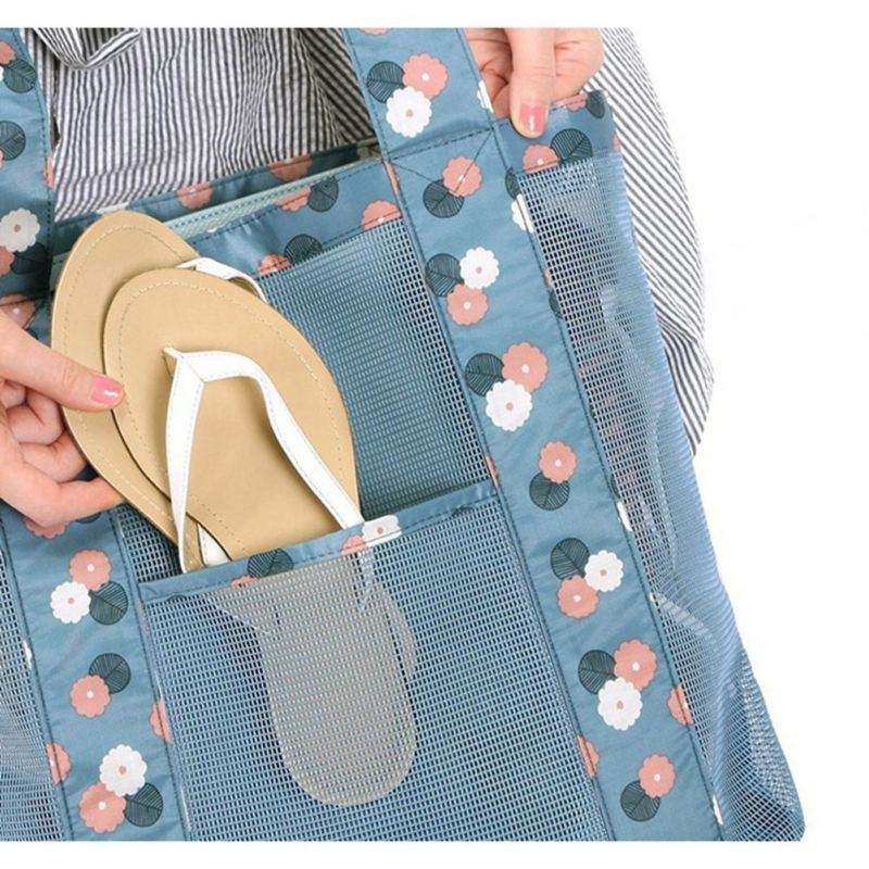 명확한 폴리에스테 메시 끈달린 가방 여자 투명한 PVC 핸드백 지퍼 지갑 경기장 안전