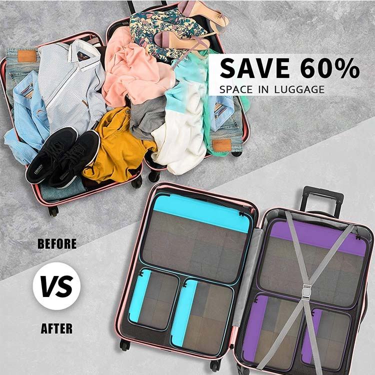 large space 6 pack clothes storage set bag organizer suitcase personalized travel compression packing cubes