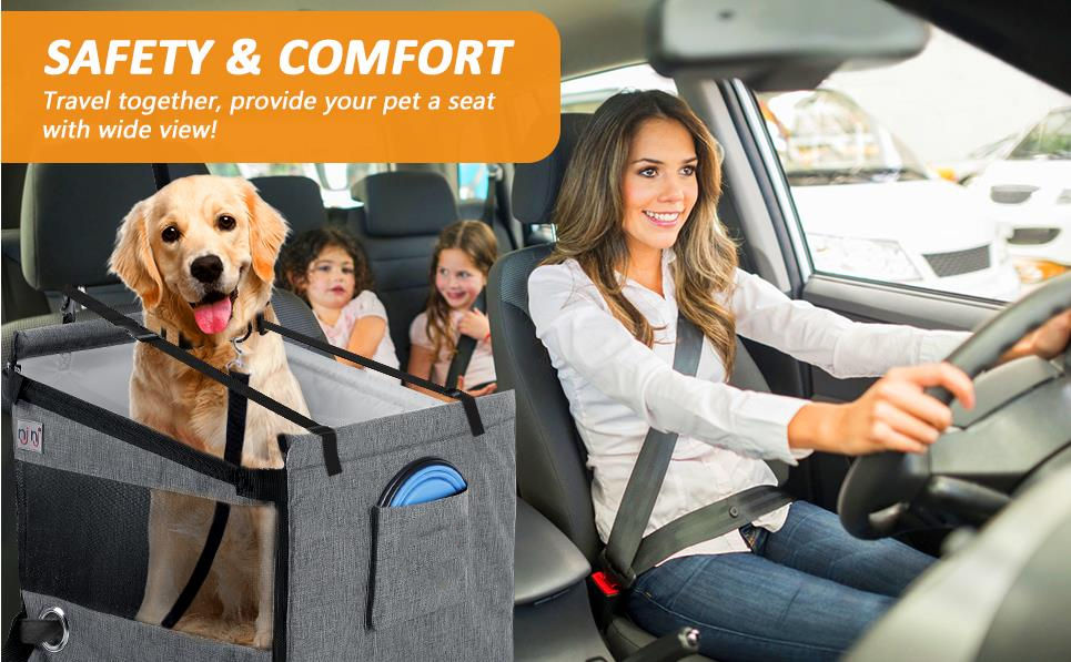 Nonslip Durable Pet Back Car Seat Cover Dog Hammock Scratchproof Pet Car Seat Pet Travel Car Seat Holder