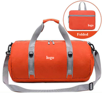private label waterproof large foldable travel duffel bag with inner pockets 16 and 18 inches lightweight luggage duffle