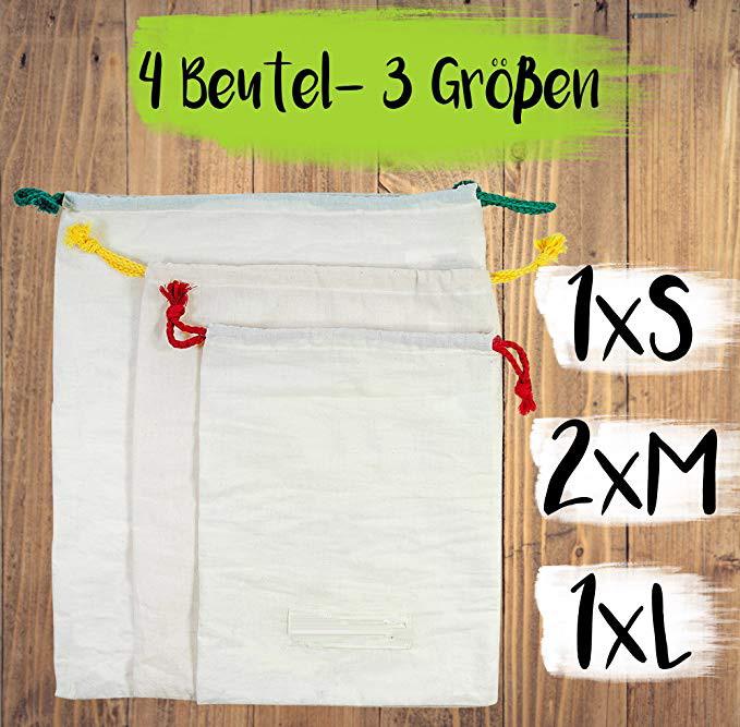 100% GOTS Certified Organic Cotton Fabric Muslin Produce Bag For Vegetable